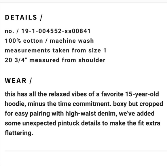 Current Elliot Pintuck Loden Hoodie Olive Green Fitted 0 - Picture 4 of 5